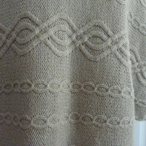 Coldwater Creek Size L 14-16 Tan Bolero/Cardigan/Sweater/Shrug/Jacket - Picture 6 of 9